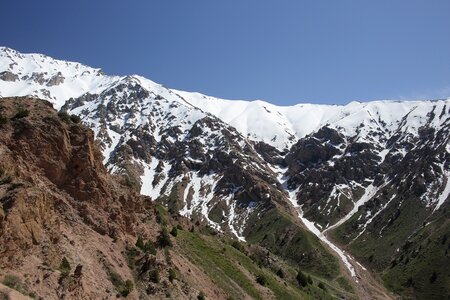 Mountain landscape spring summer