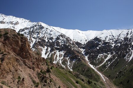 Mountain landscape spring summer photo