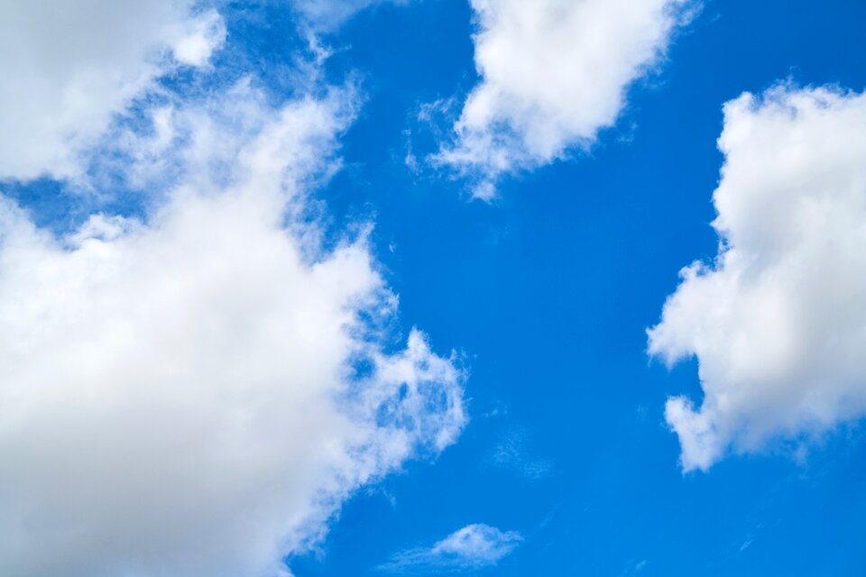 Clouds summer composition