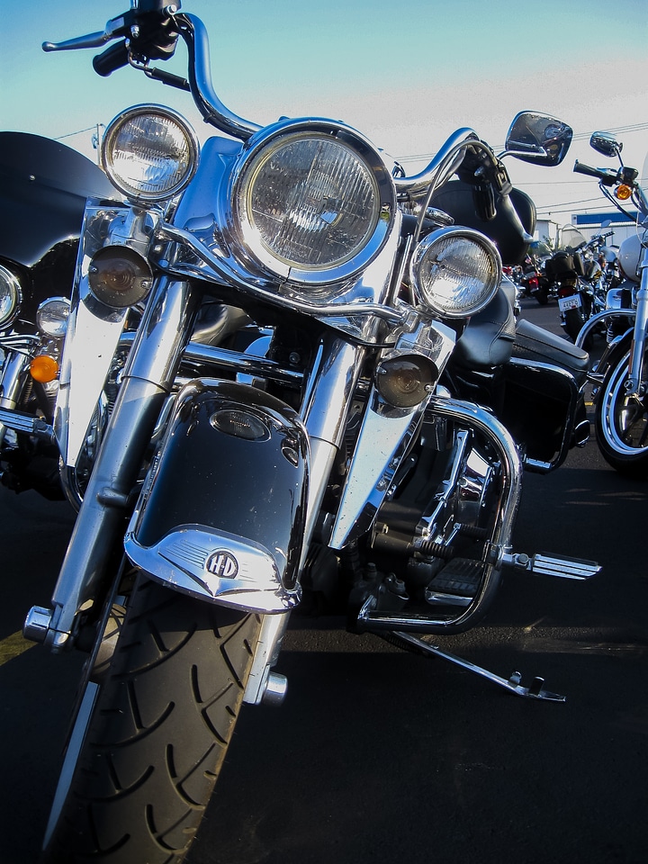 Motorbike vehicle chrome