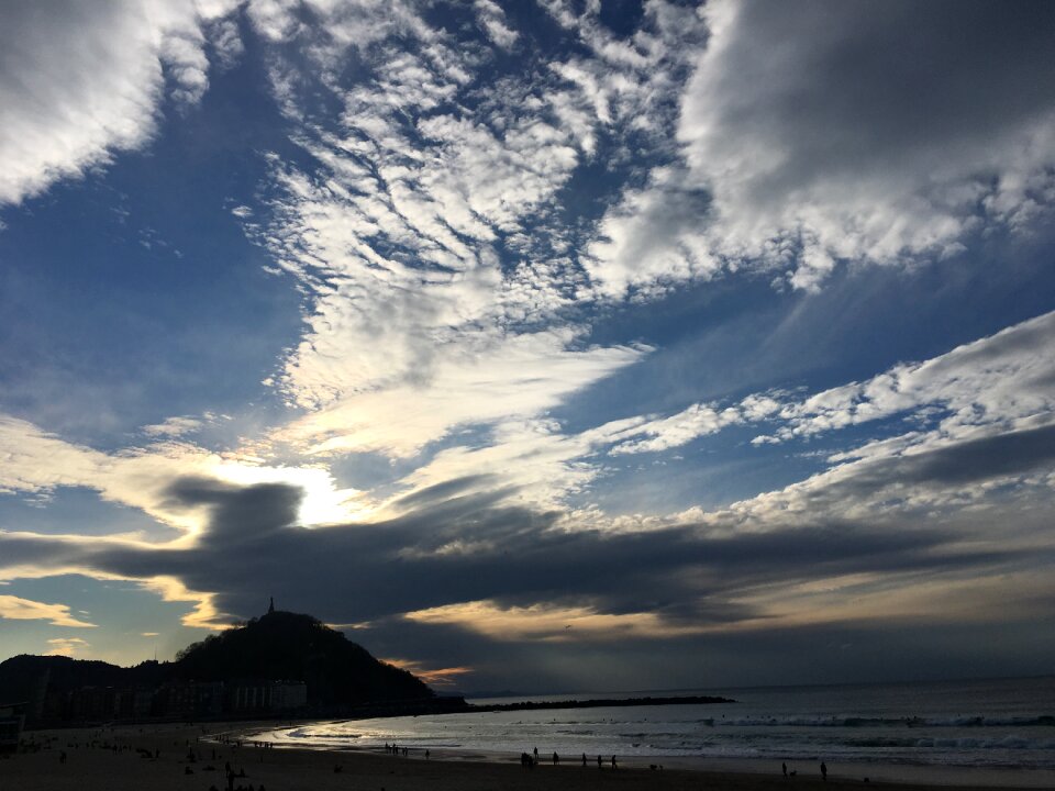 Sky clouds zurriola