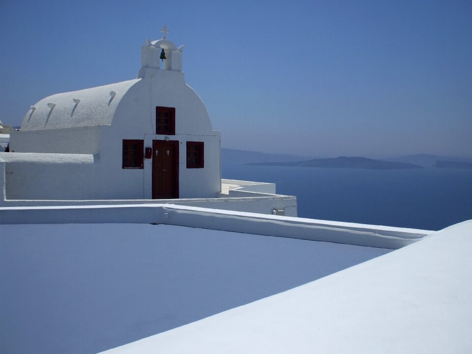 Island church sea
