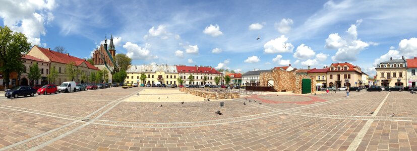 Architecture the market panorama photo