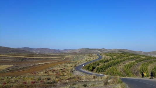 Pilgrim's progress road early autumn photo