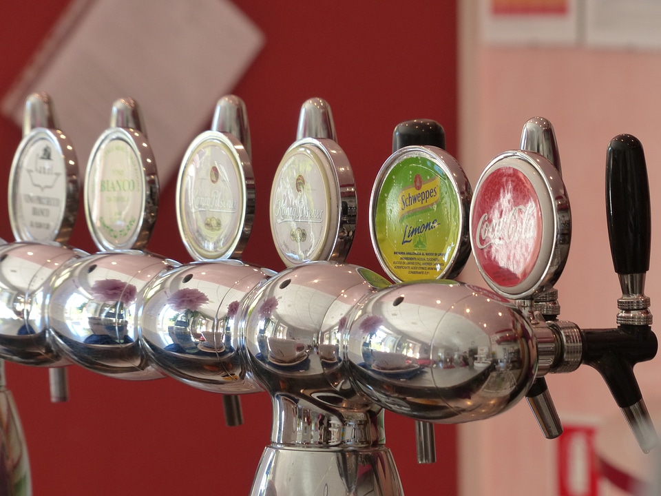 Tap beverages selection