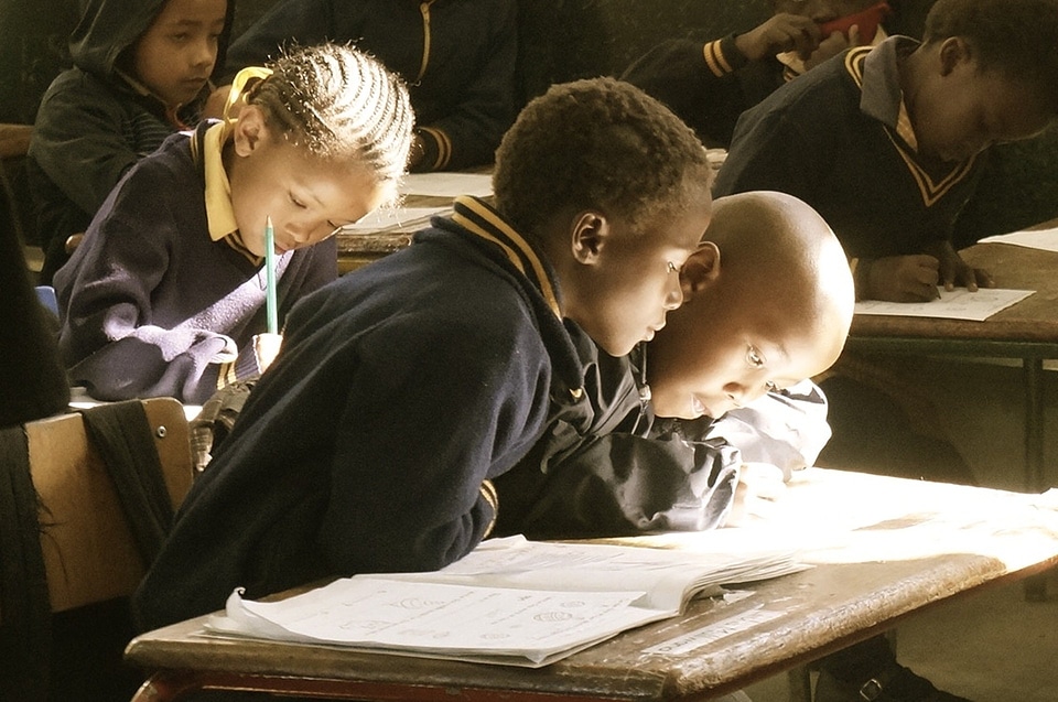 School children third world