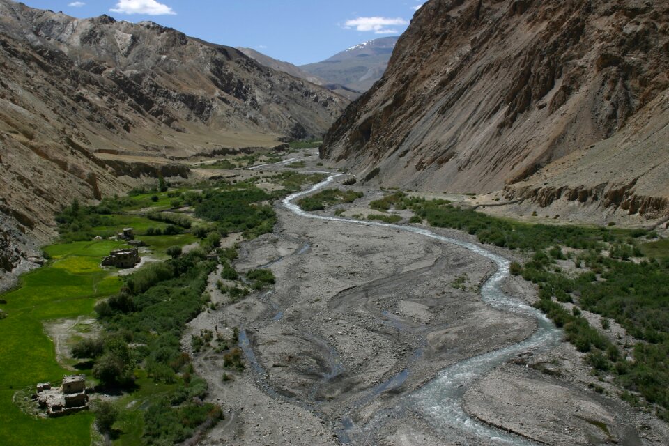Water courses field hiking