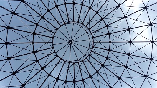 Blue sky architecture landmark