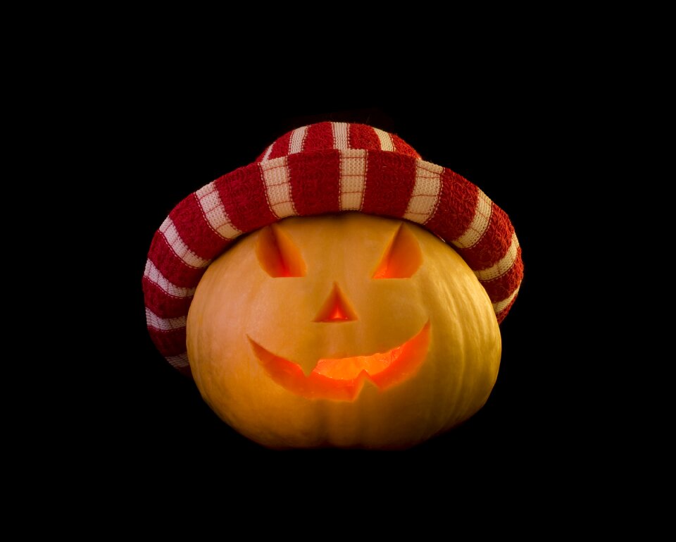 Pumpkin yellow background