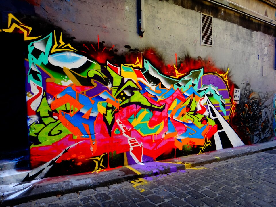 Facade art mural