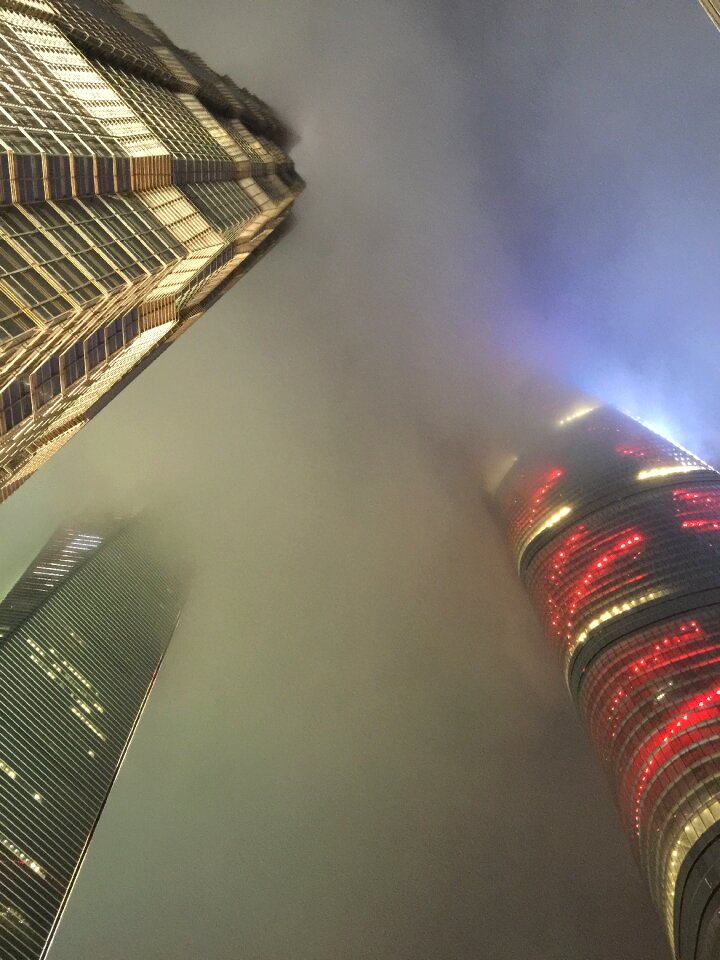 Shanghai building look up