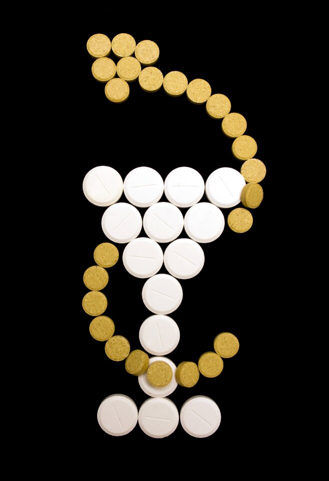Yellow health symbol