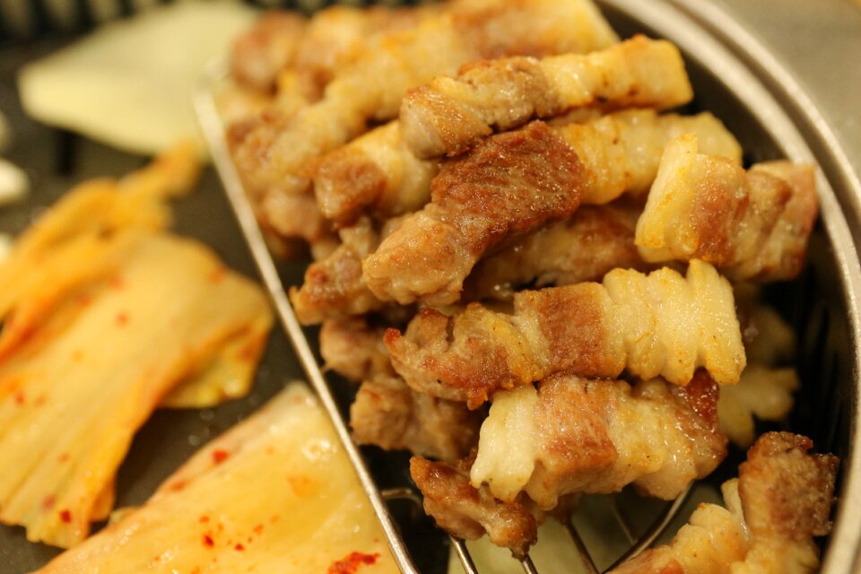 Meat grilled dining room