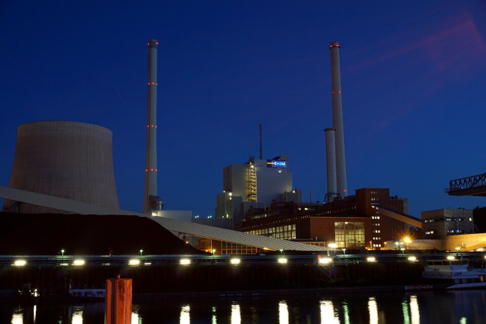 Incinerator lighting long exposure