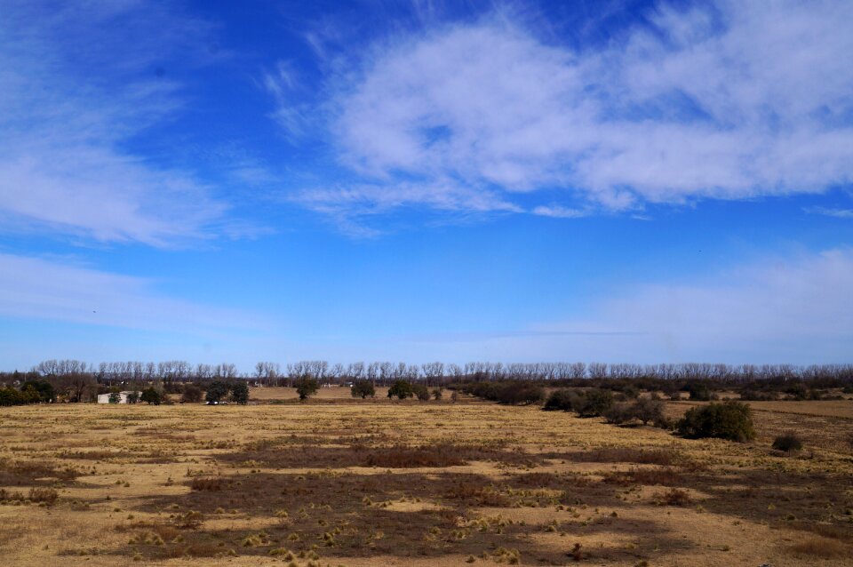 Sky blue landscape