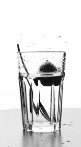 Black and white glass light photo