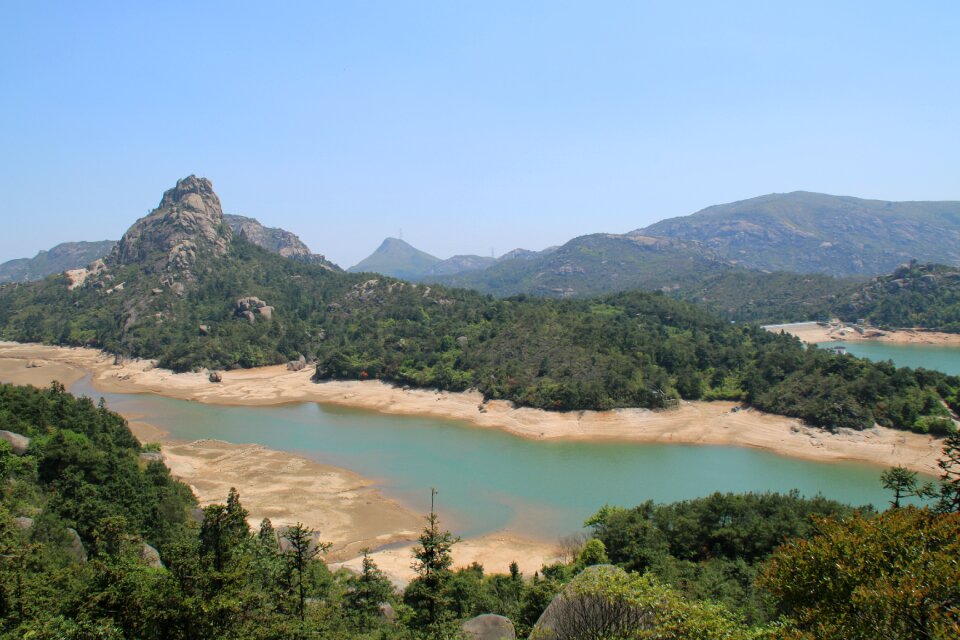 Tianhe reservoir overlooking the roshan top wenzhou