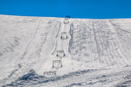 Empty skiing photo