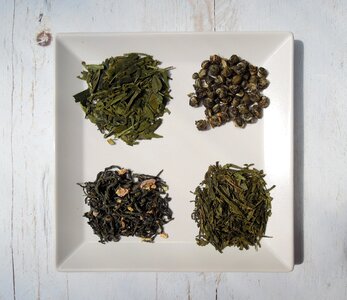 Teacup dried leaves food