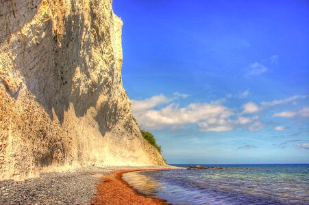 Rock moens klint baltic sea photo