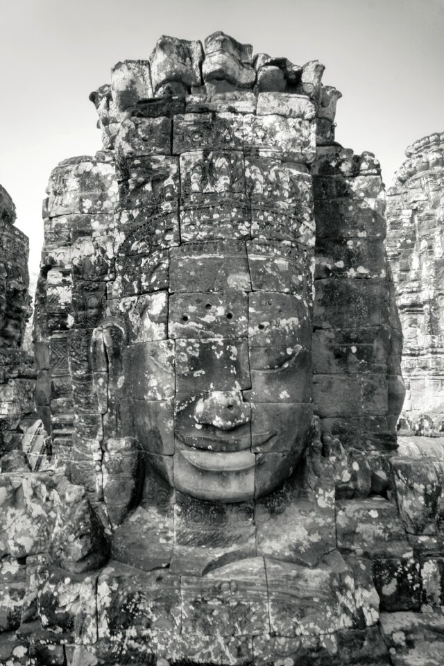 Angkor wat the bayon temple buddha statues