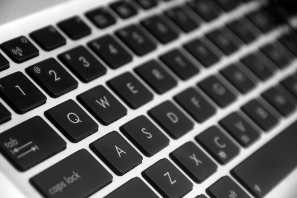 Black white computer