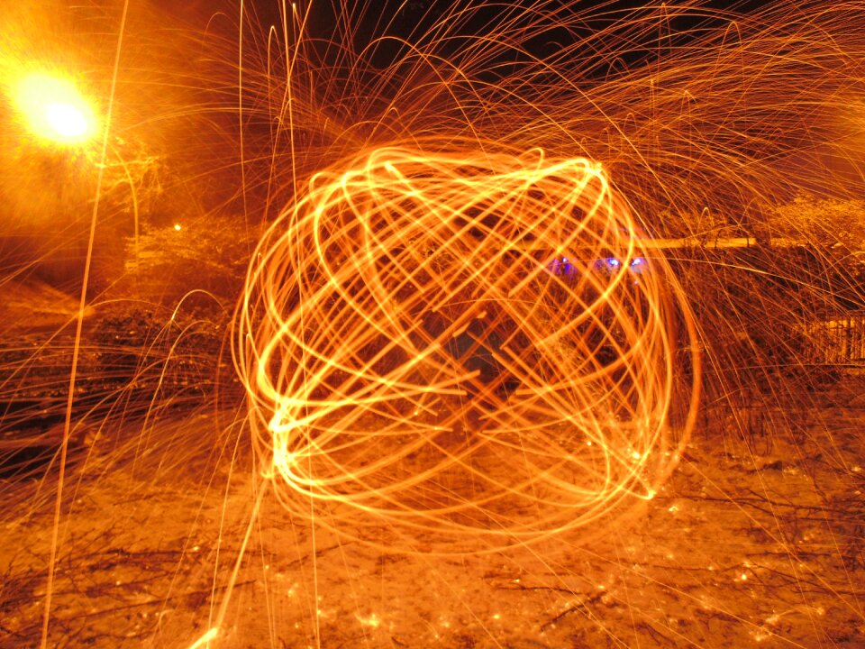 Long exposure steel wool radio