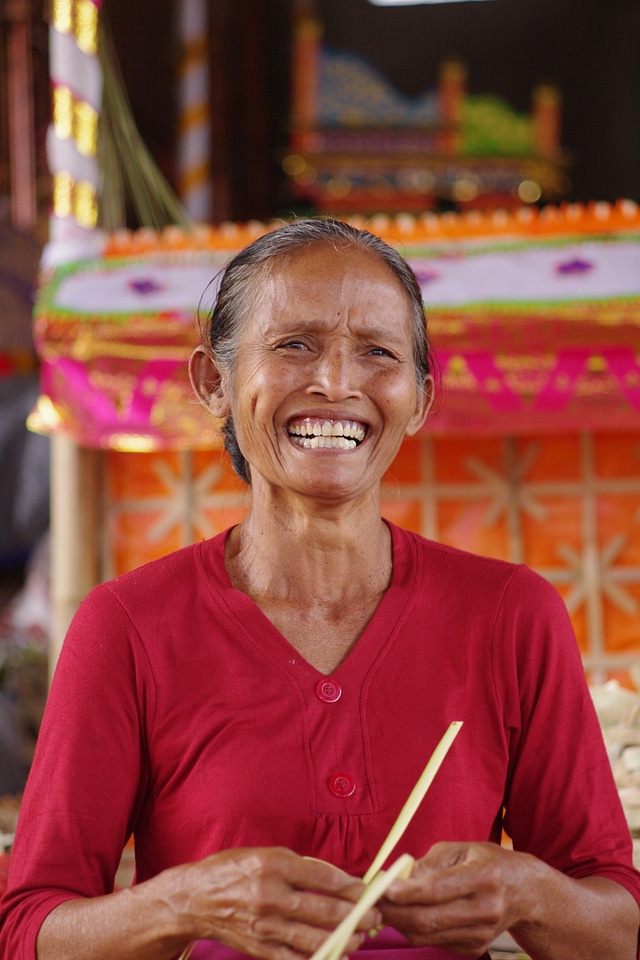 Female happy lady