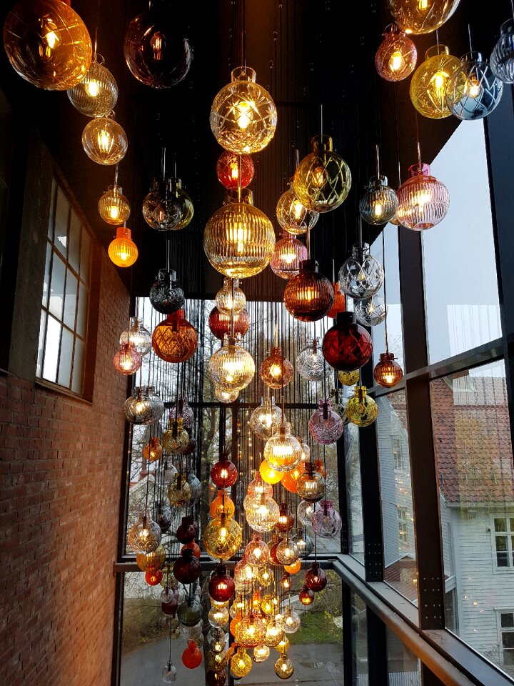 Hadeland glassverk art lamps
