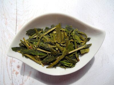 Teacup dried leaves dried