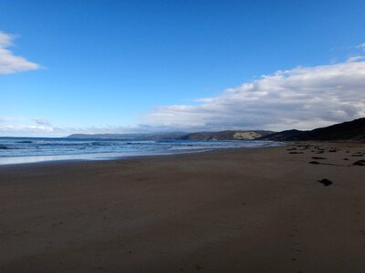 Sky sea sand photo