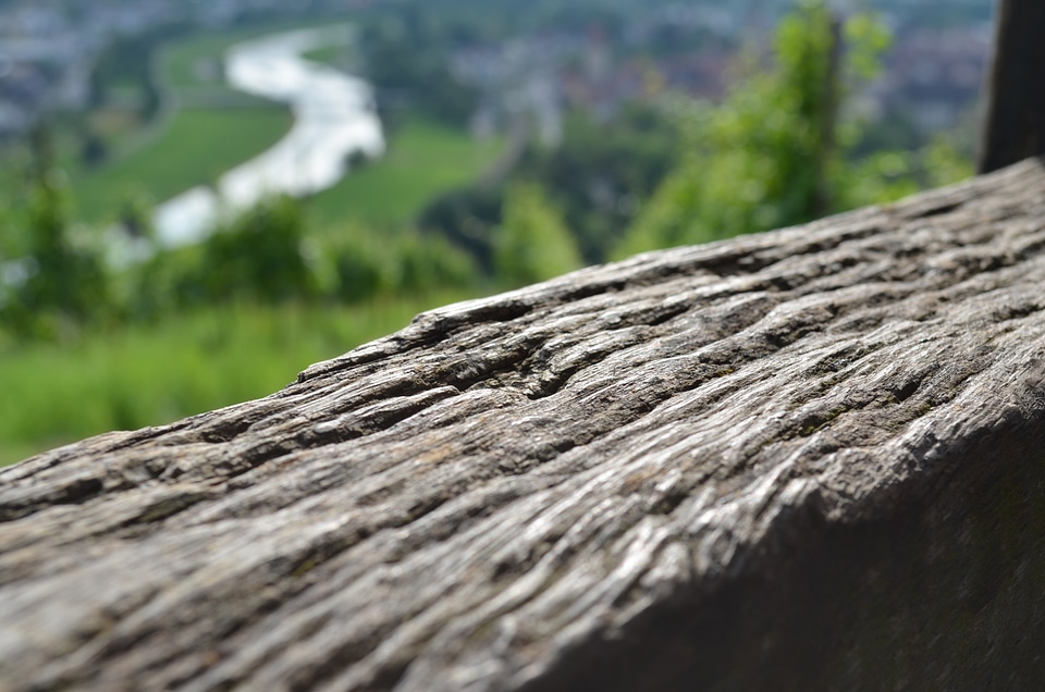 Wood fibres wooden beams close up