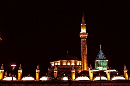 Cami the minarets light