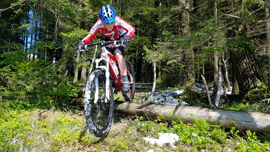 Bike bull mountain bunnyhop