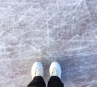 Ice skating winter