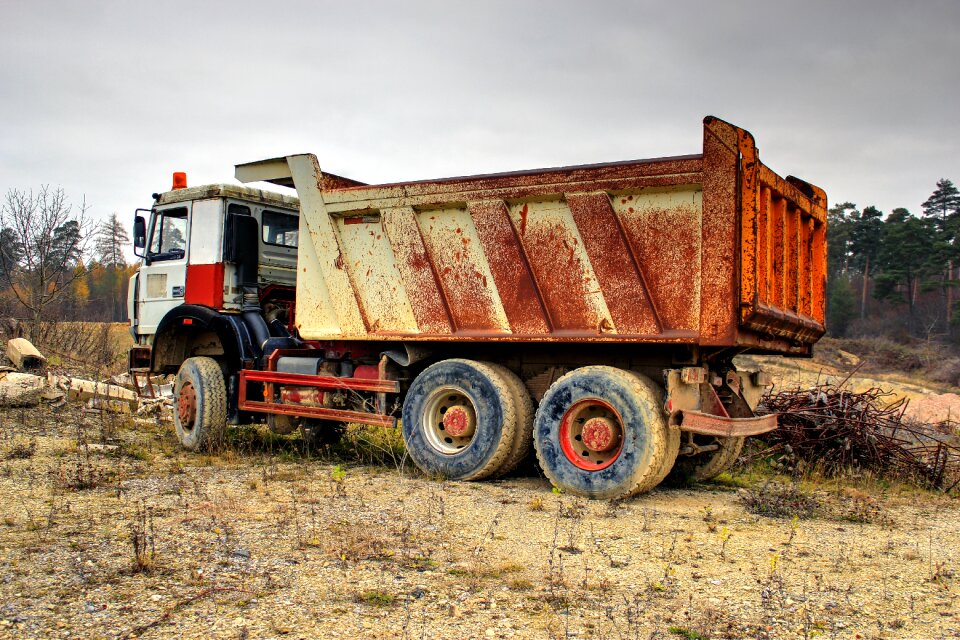 Old truck transport traffic