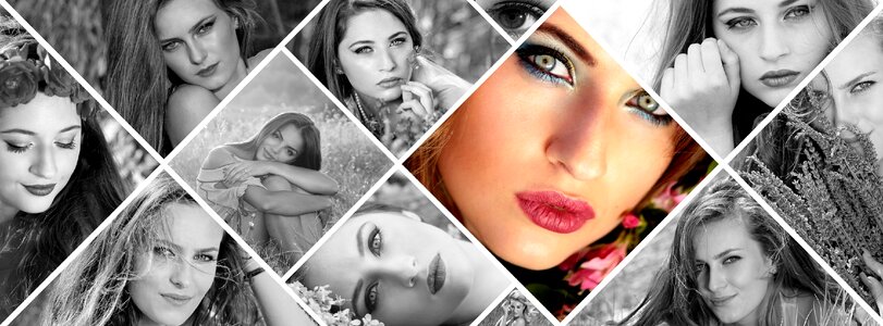 Girl flowers beauties