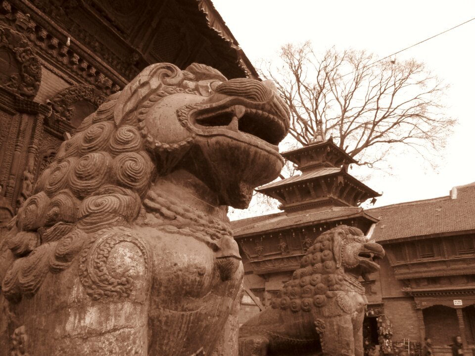 Historical monuments old palace stone statue