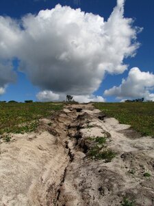 Dirt sand mountain plateau photo