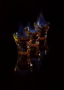 Alcohol fire flame photo