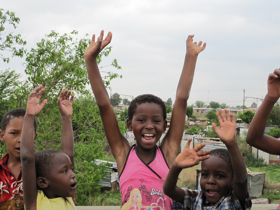 South africa happy cheering