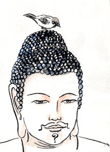 Painting the buddha bird
