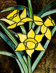 Flowers pattern daffodils