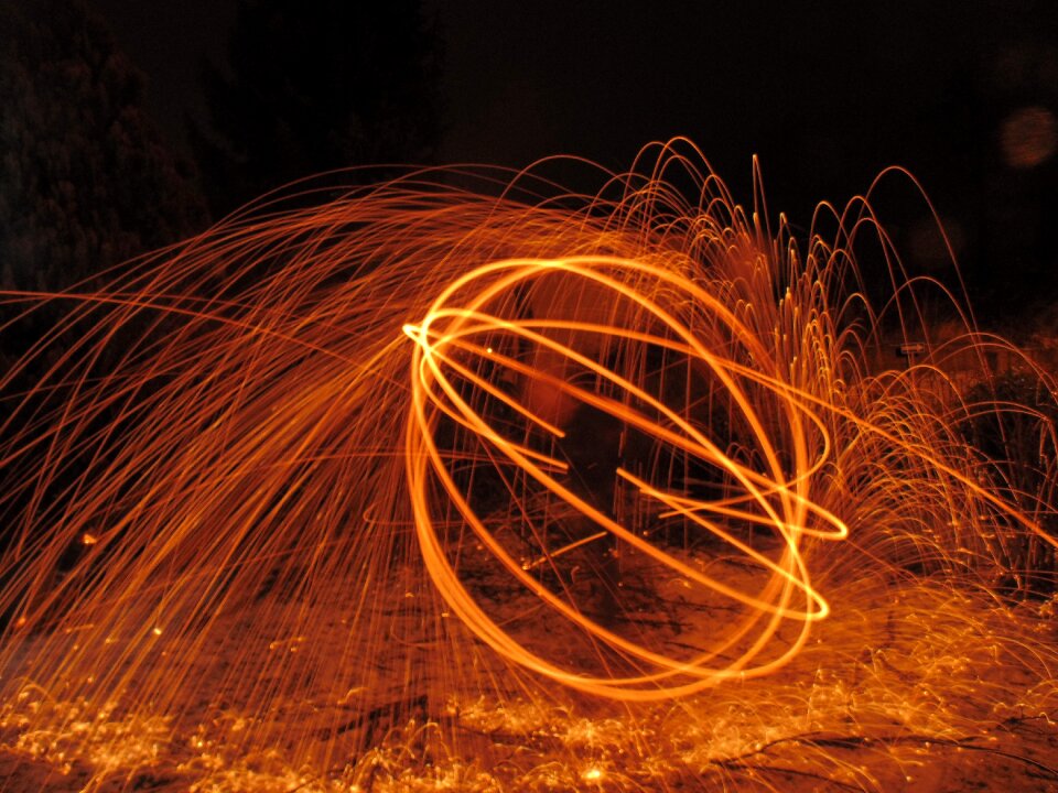Long exposure steel wool radio