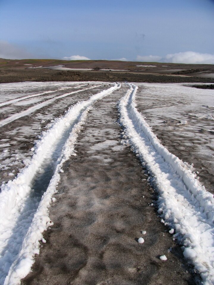Sneznik dirt mountain plateau
