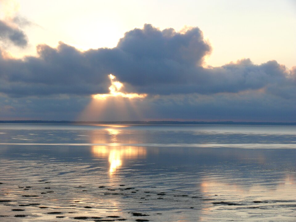 Afterglow sunbeam evening
