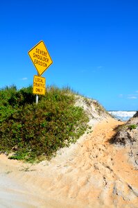 Nature warning sign florida photo