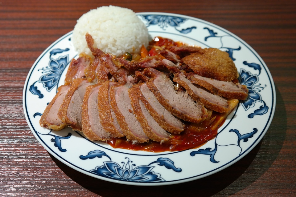 Roasted duck duck crispy duck