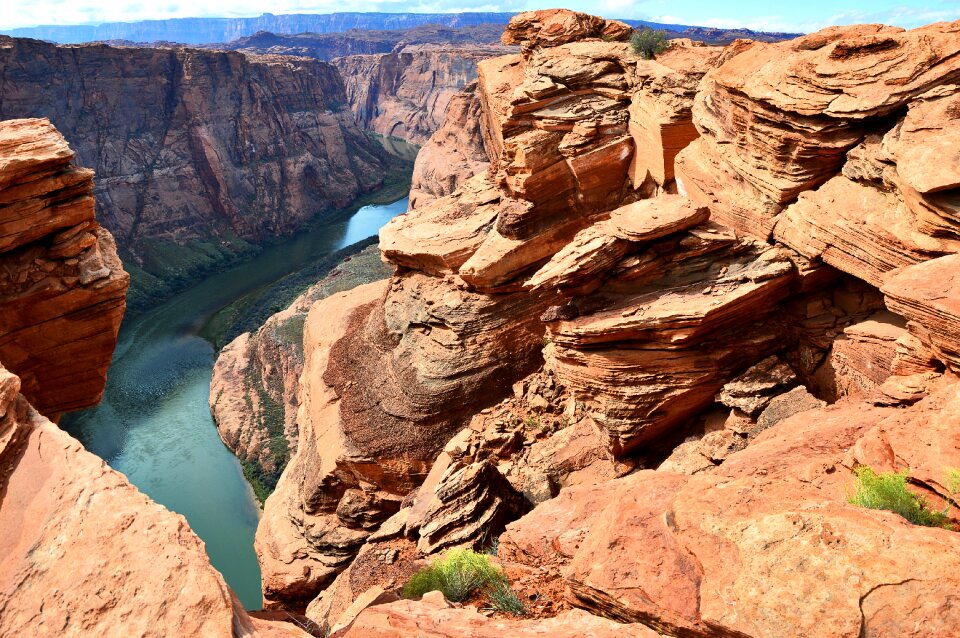 Colorado river horseshoe bend rock