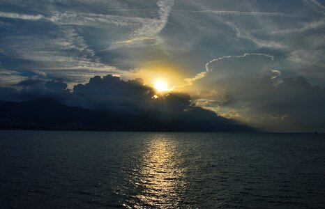 Good evening evening sky mediterranean